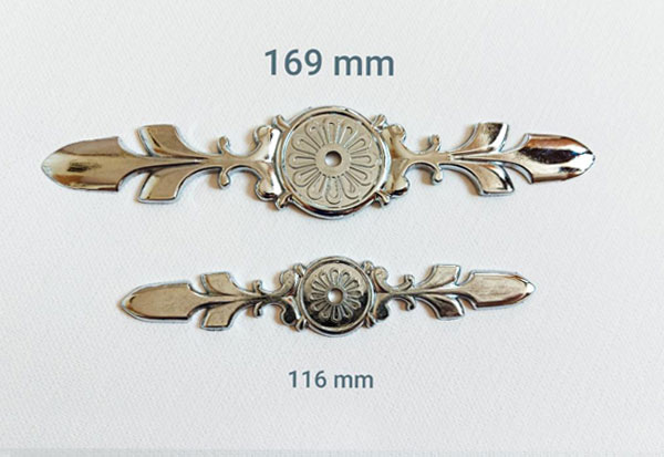 placuta ornament maner cristal argintiu 116-169 22