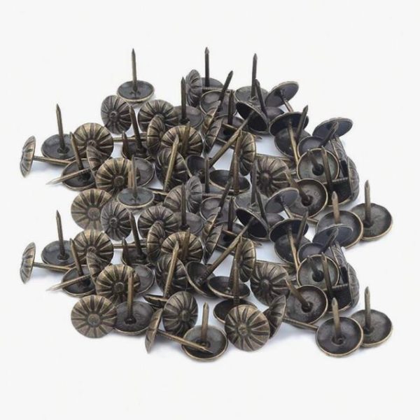 Set de 20 pioneze antichizate bronze, accesorii decorative pentru decor clasic și vintage.