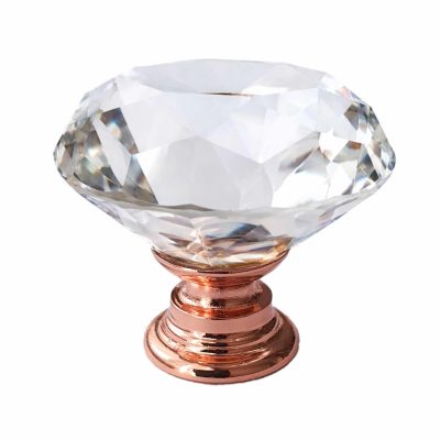 buton cristal diamant cupru
