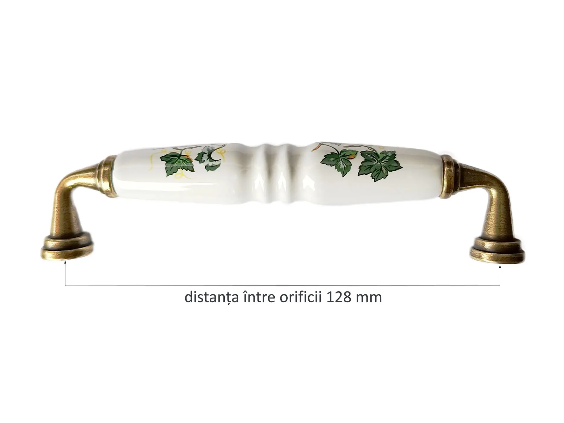 Maner clasic portelan floral vita de vie 128 mm - imagine 3